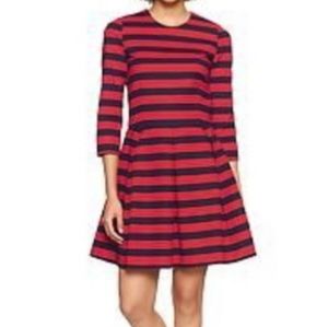 GAP Fit and Flared Striped Dress